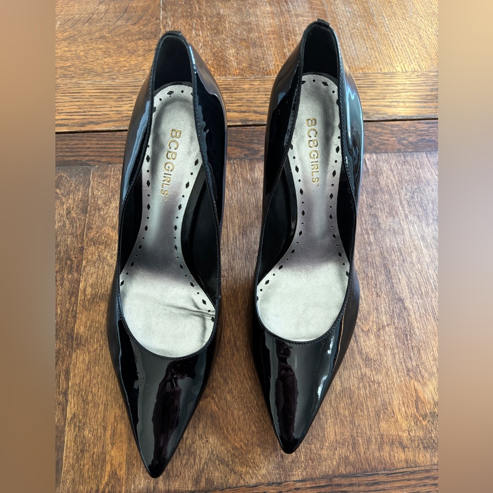 BCBGirls Glossy Black Heels
